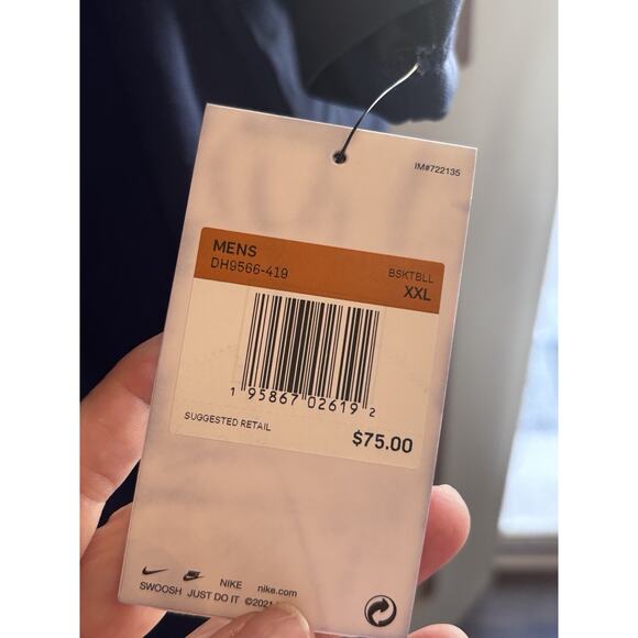 NWT Cleveland Cavaliers Cavs Polo Shirt Navy NBA Antigua XXL - Picture 4 of 4